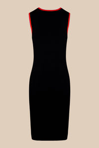 Robe avec détails colorés - Noir