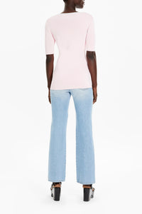 Top à encolure en v colorée - Baby Rose