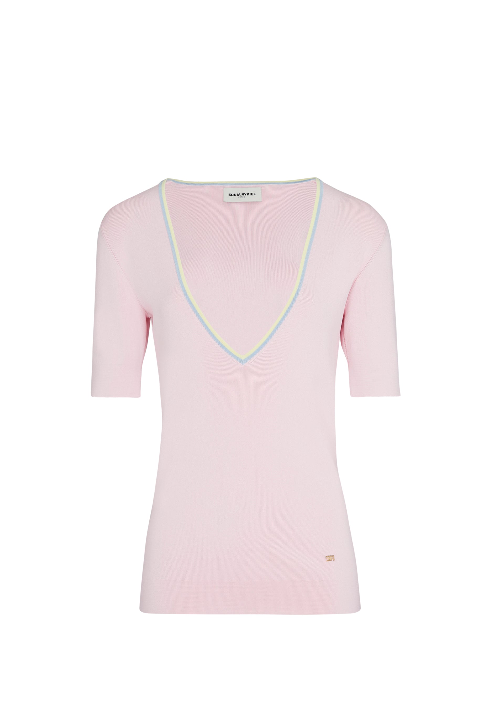 Top à encolure en v colorée - Baby Rose