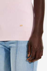Top à encolure en v colorée - Baby Rose