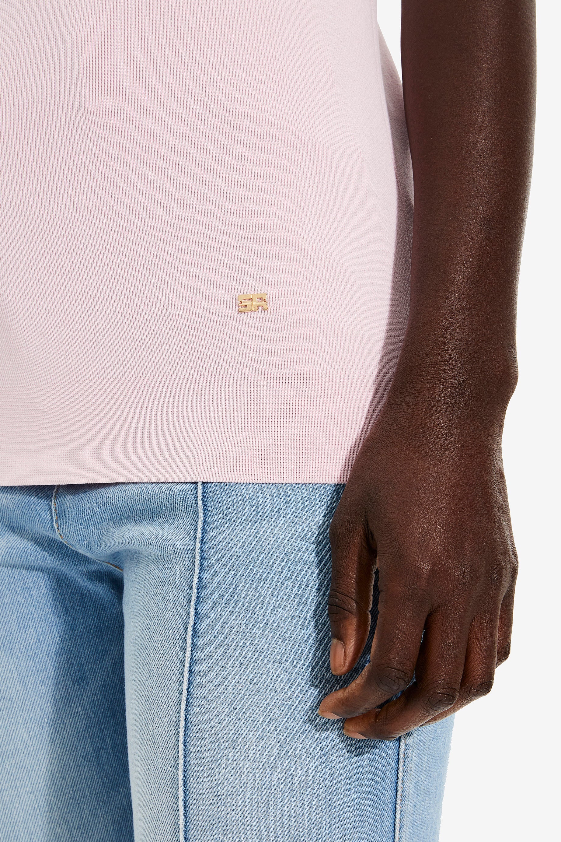 Top à encolure en v colorée - Baby Rose