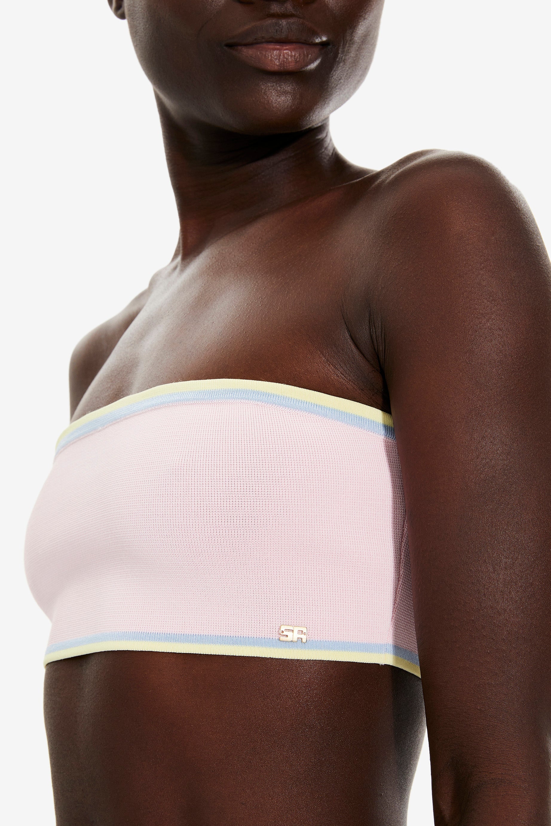 Bandeau avec bords contrastants - Baby Rose