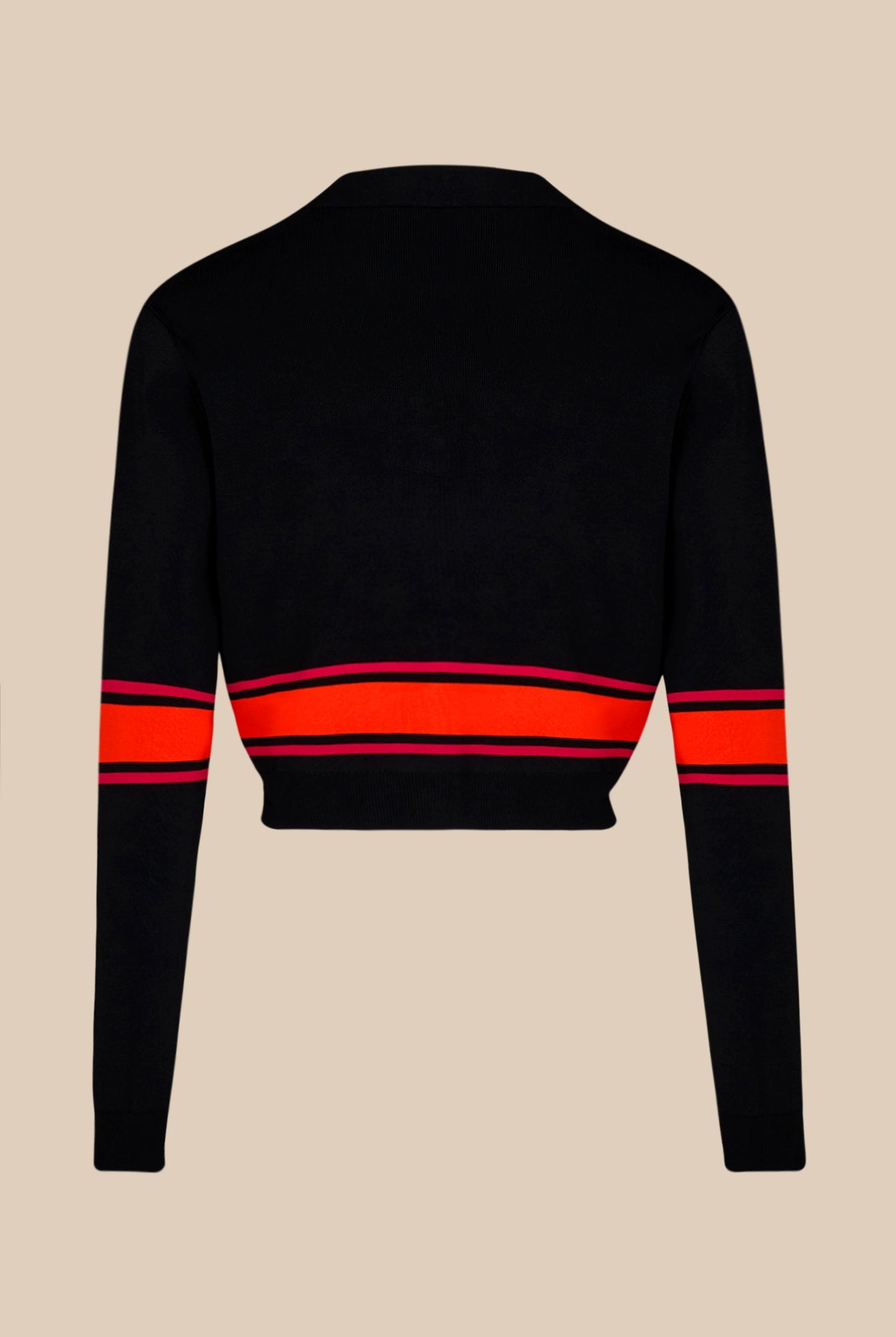 Cardigan rayé - Noir