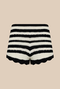Short rayé bicolore - Noir & Écru