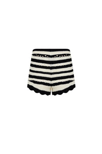 Short rayé bicolore - Noir & Écru
