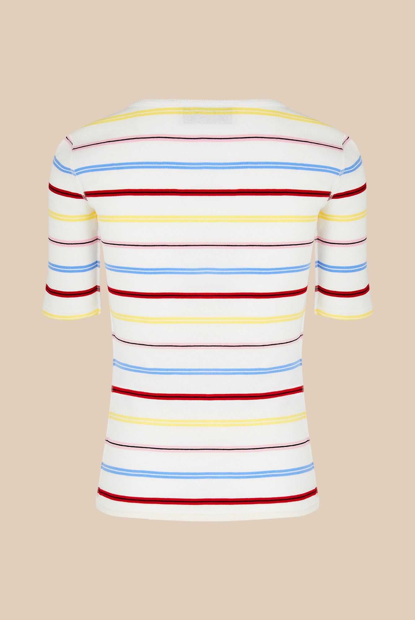 T-shirt rayé - Multicolor Blanc