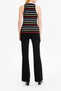 Débardeur rayé à picots - Multicolor Noir