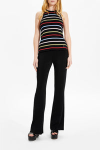 Débardeur rayé à picots - Multicolor Noir
