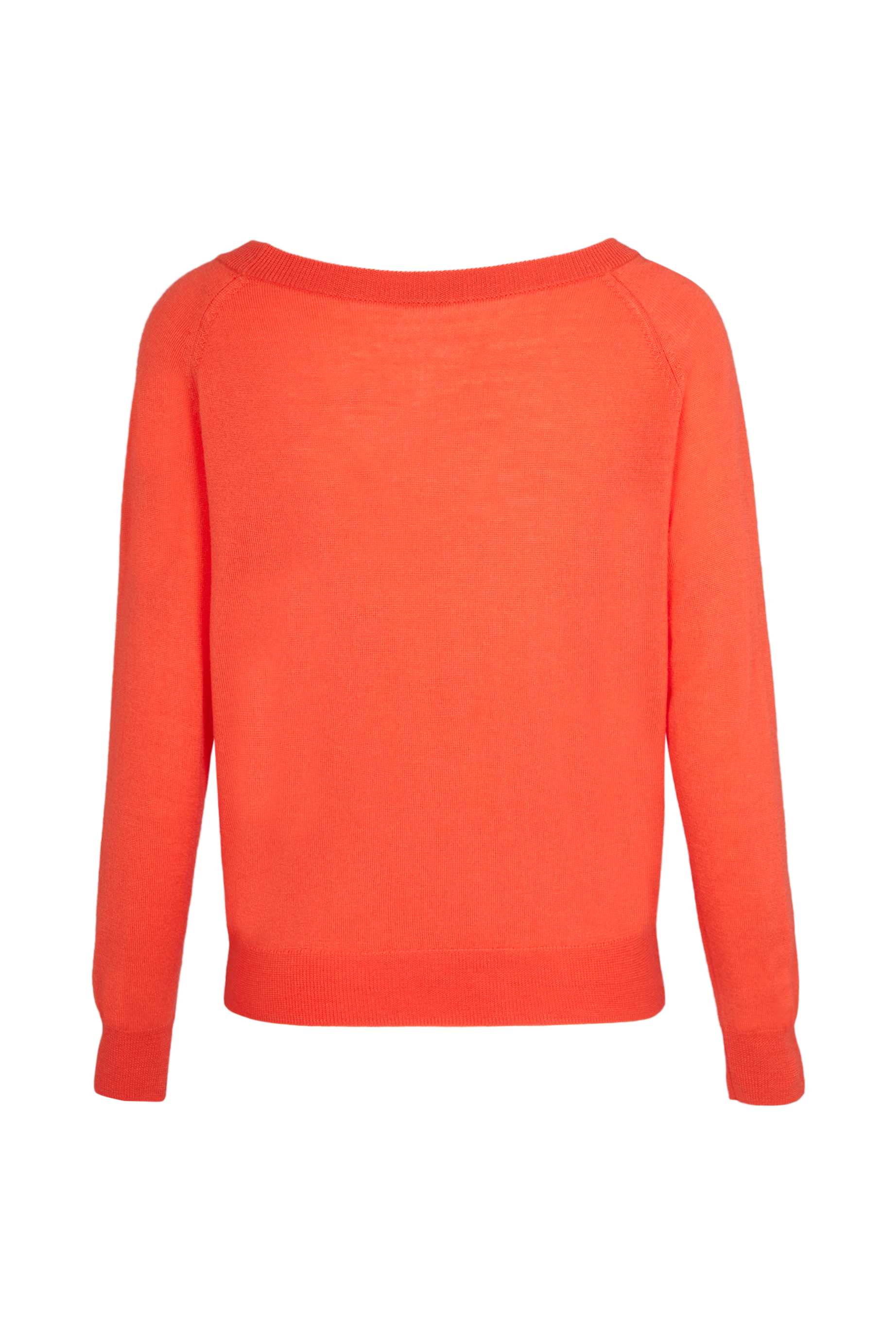Pull motifs fleurs en laine - Corail