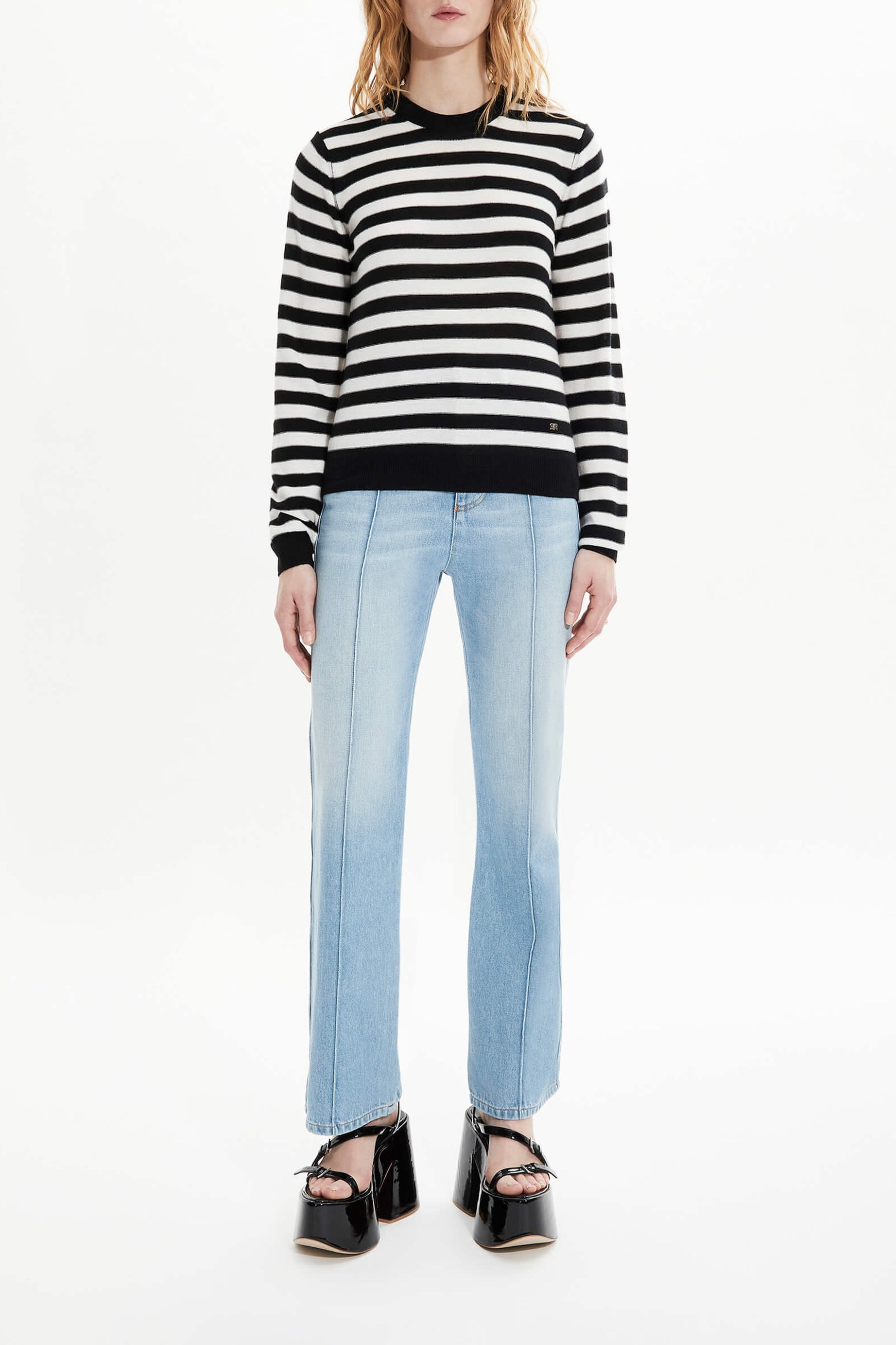 Pull Poorboy Forever en laine - Noir & Blanc