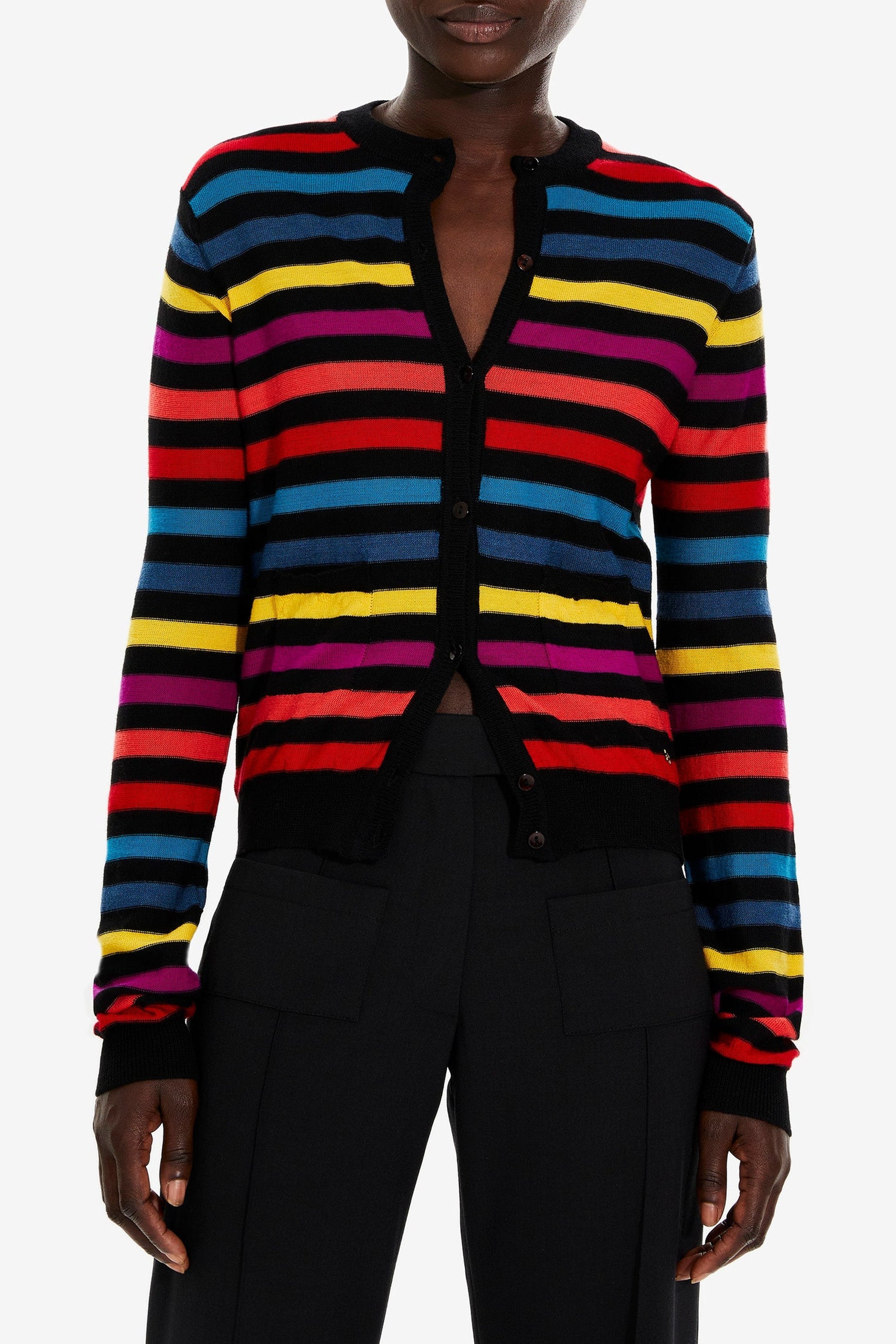 Cardigan Rykiel Forever en laine - Multicolor