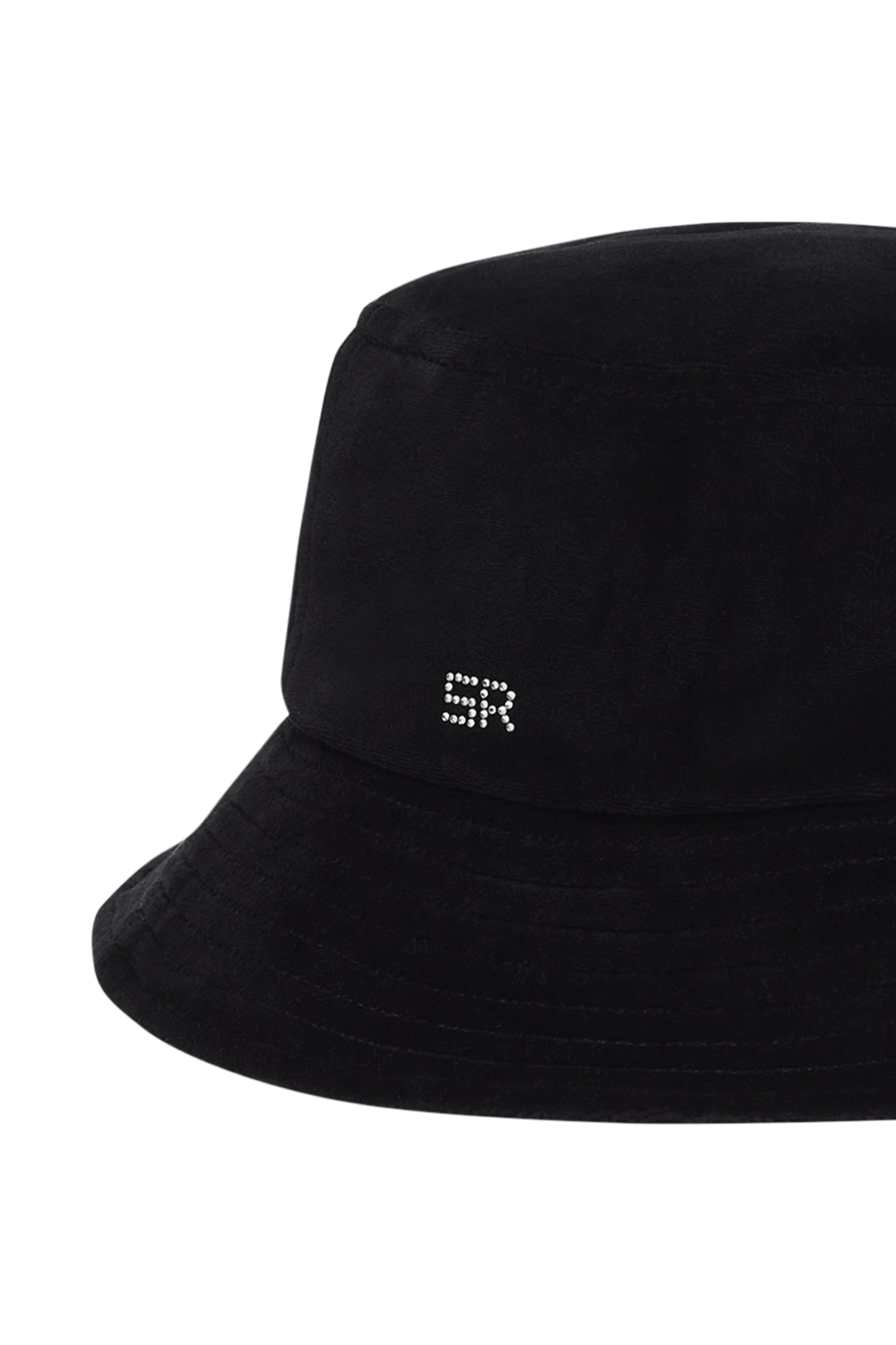 Chapeau bob à strass - Noir