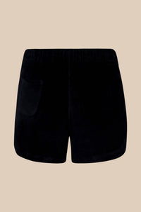 Short velours à strass - Noir