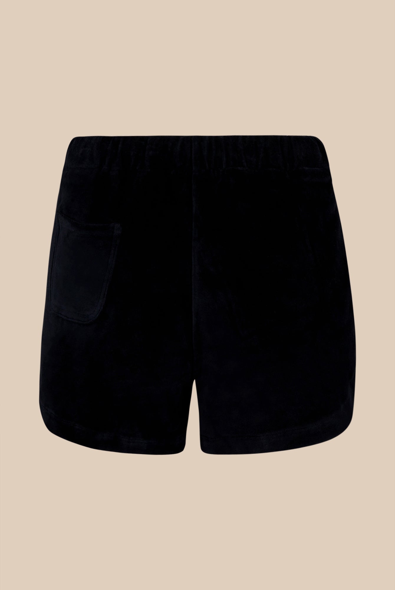 Short velours à strass - Noir