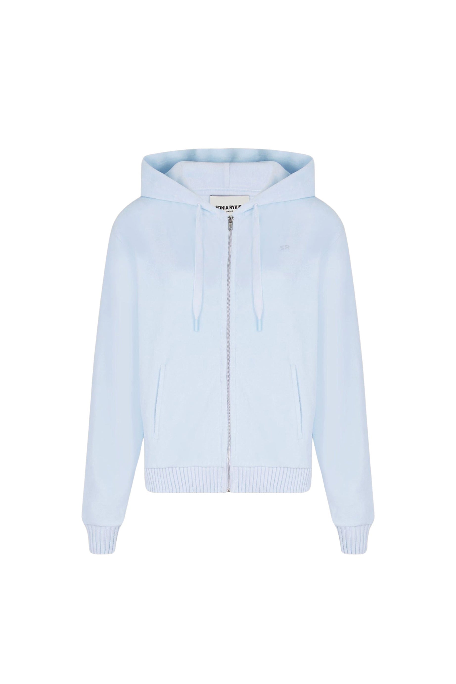 Pull hoodie à strass - Baby Blue