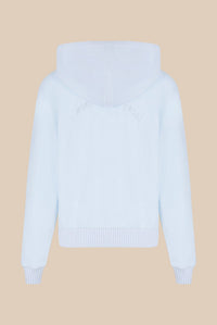 Pull hoodie à strass - Baby Blue