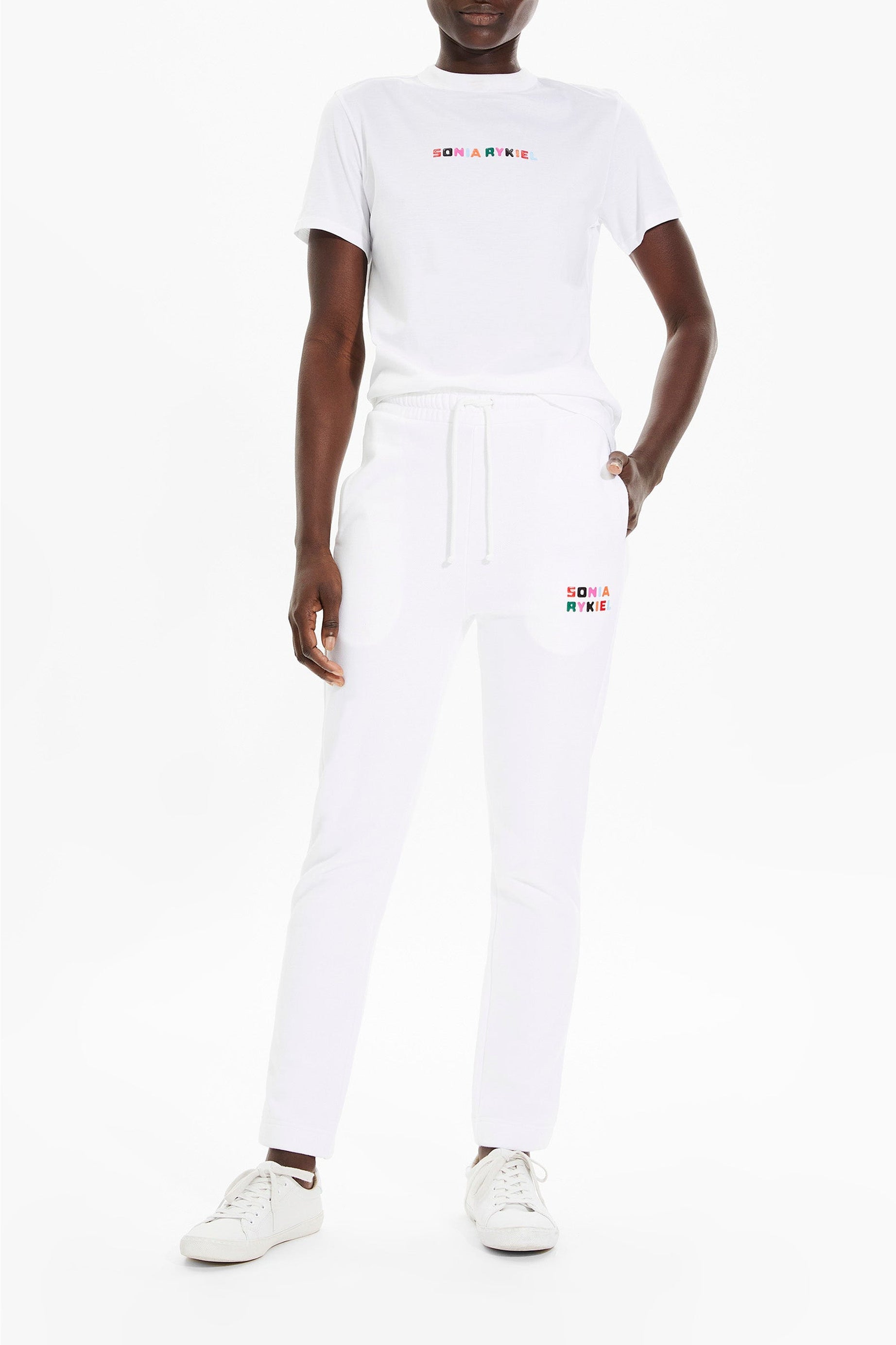 T-shirt Sonia Rykiel coloré - Blanc