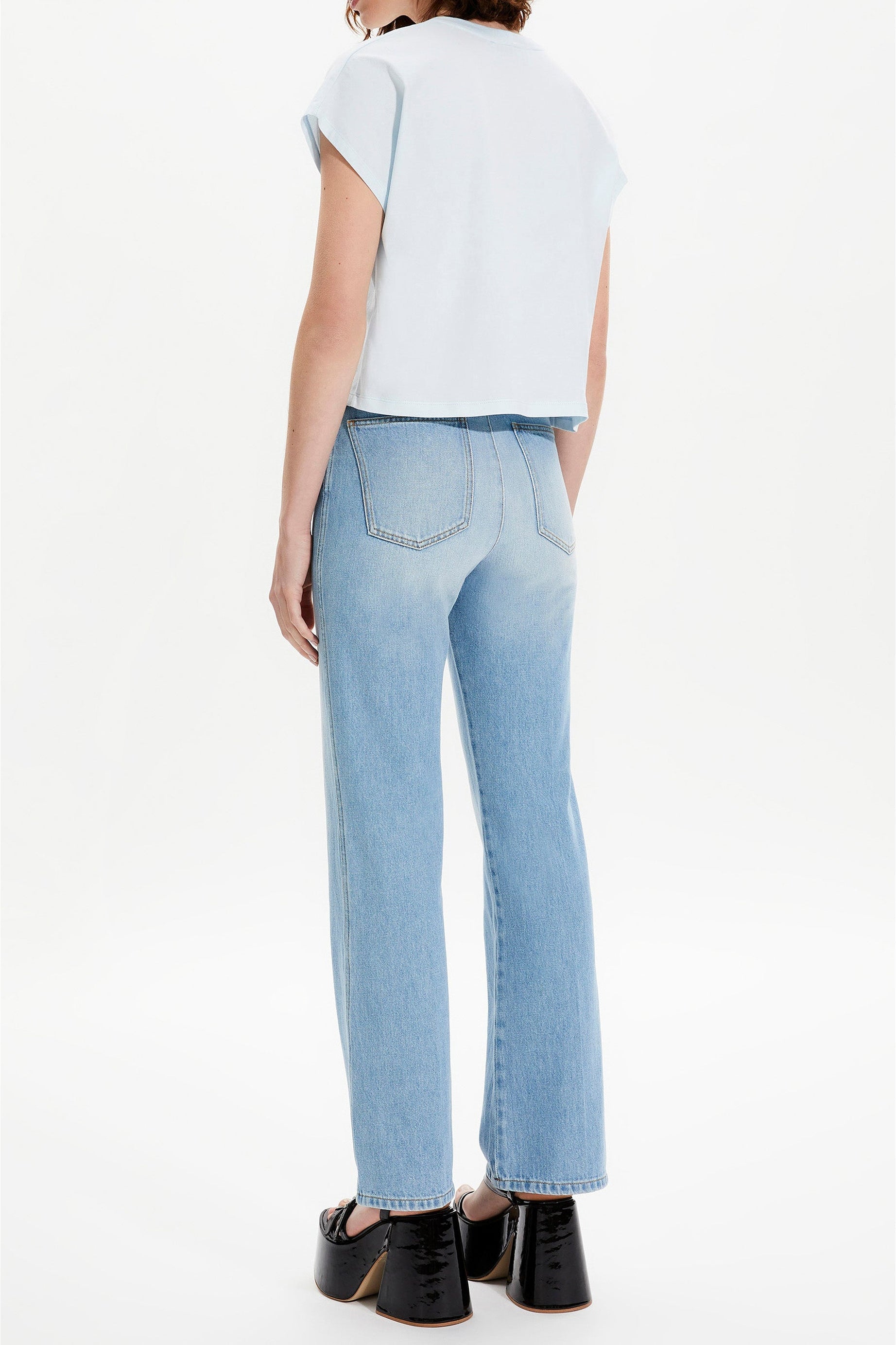 T-shirt court logo Sonia Rykiel coloré - Baby Blue