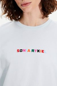 T-shirt court logo Sonia Rykiel coloré - Baby Blue