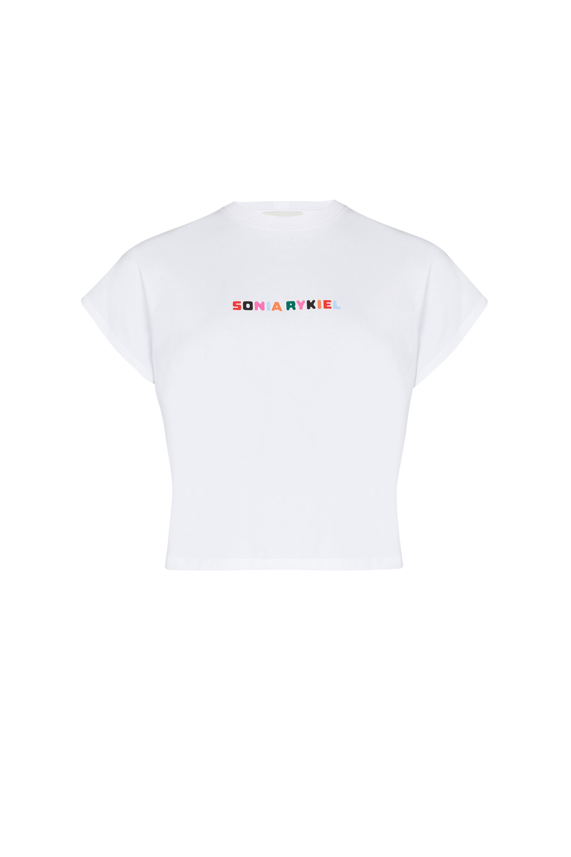 T-shirt court logo Sonia Rykiel coloré - Baby Blue