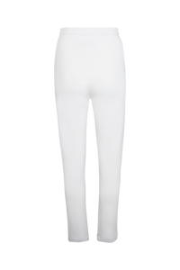 Jogging taille ajustée resserré à la cheville - Blanc