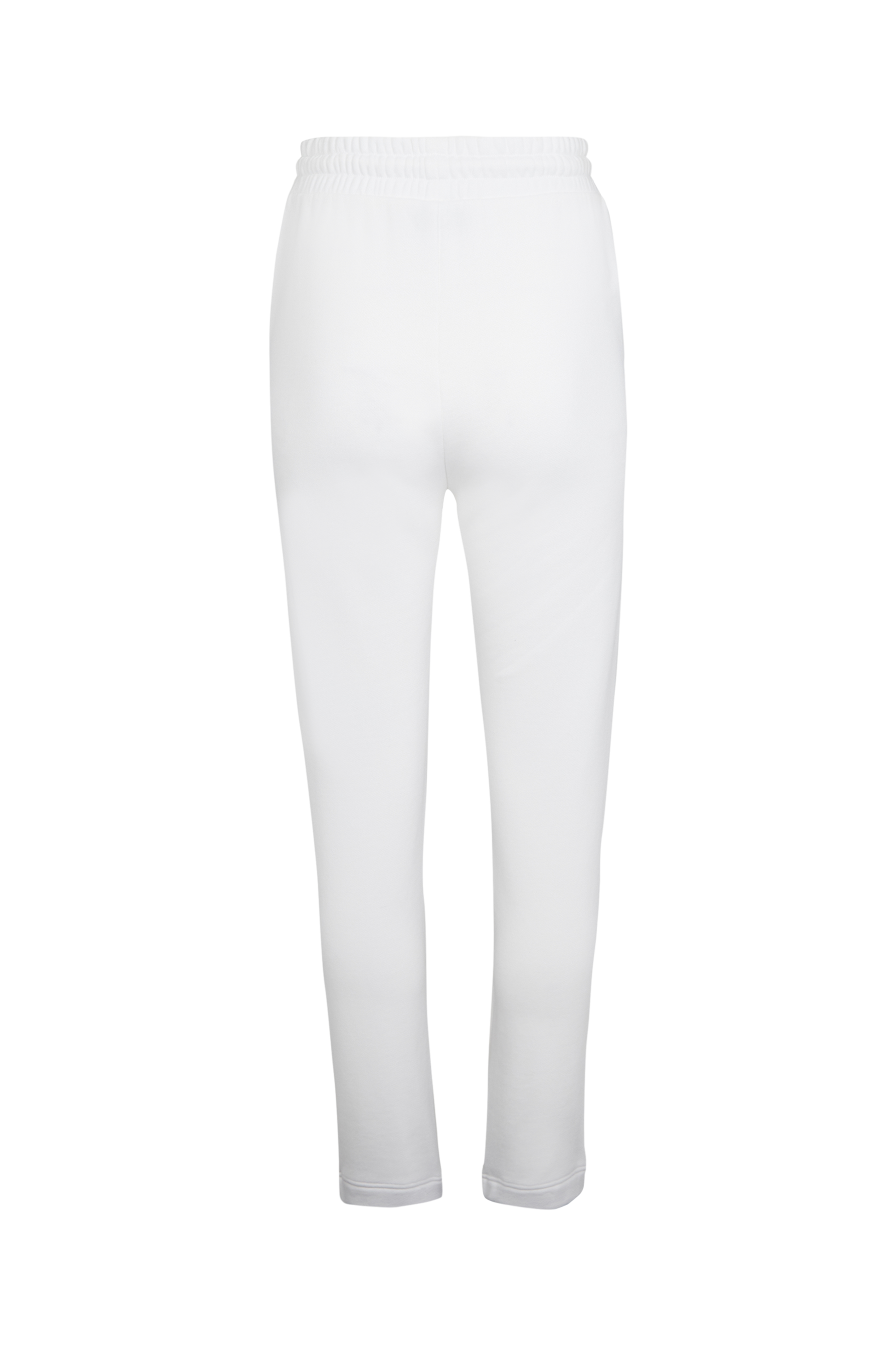 Jogging taille ajustée resserré à la cheville - Blanc