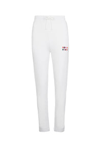 Jogging taille ajustée resserré à la cheville - Blanc