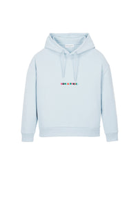 Sweat à capuche oversize signature - Baby Blue