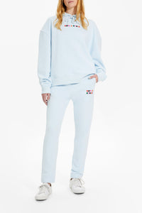 Sweat à capuche oversize signature - Baby Blue