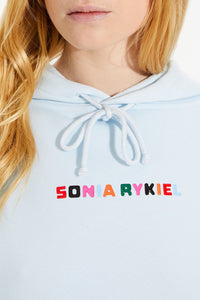 Sweat à capuche oversize signature - Baby Blue
