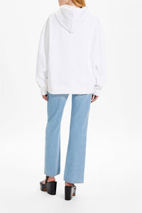 Sweat à capuche oversize signature - Blanc