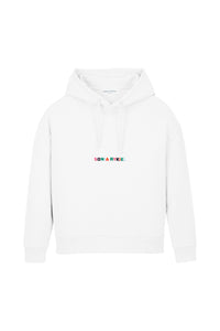 Sweat à capuche oversize signature - Blanc
