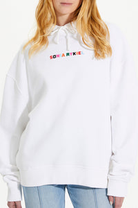 Sweat à capuche oversize signature - Blanc