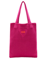 Sac tote crochet - Fuchsia