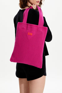 Sac tote crochet - Fuchsia