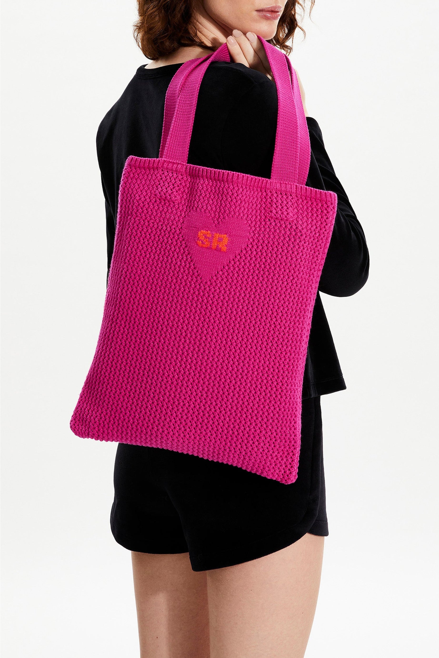 Sac tote crochet - Fuchsia