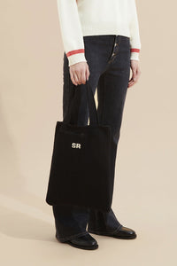 Sac tote crochet - Noir
