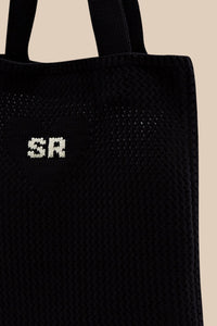 Sac tote crochet - Noir