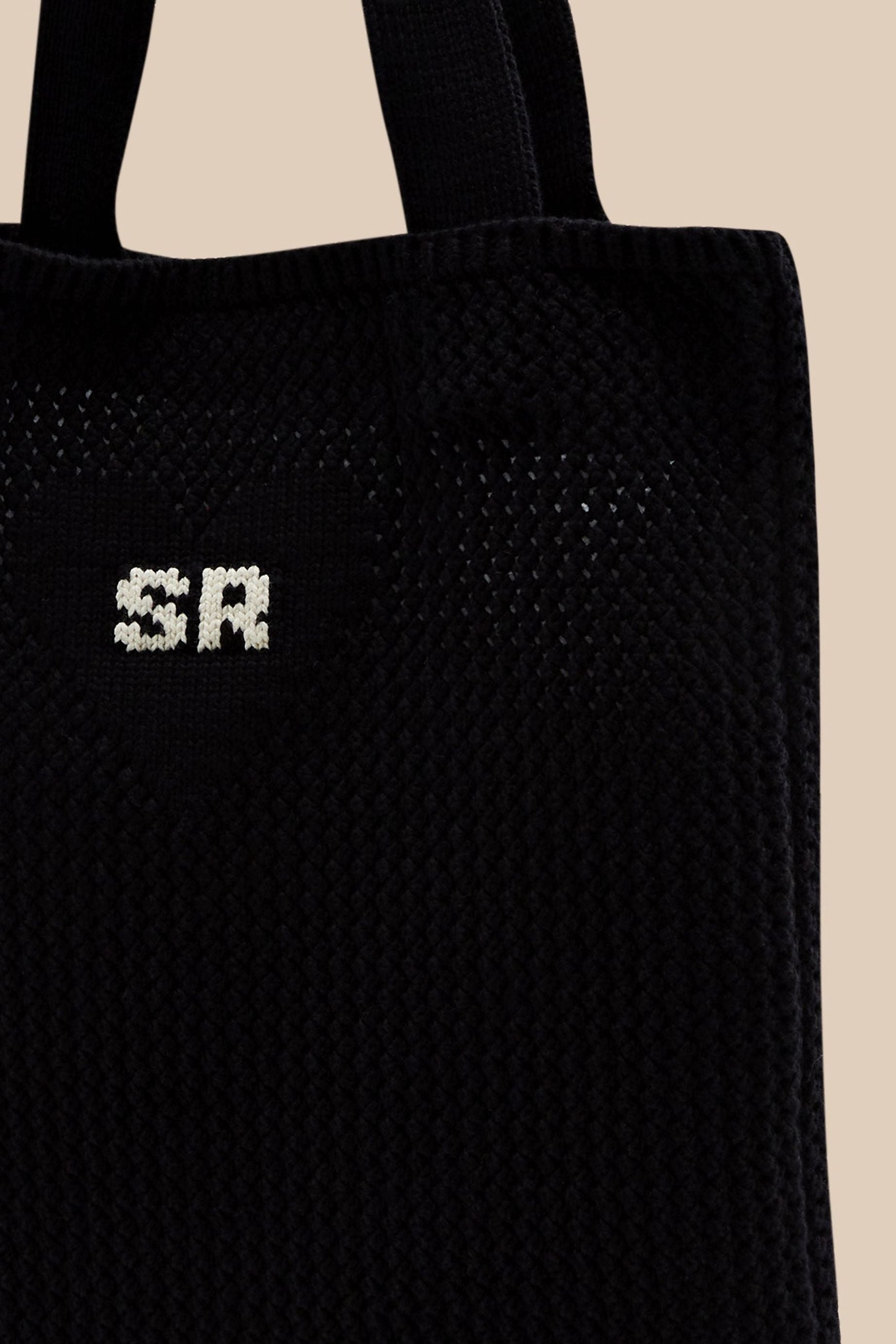 Sac tote crochet - Noir