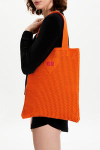 Sac tote crochet - Corail