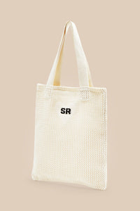 Sac tote crochet - Écru