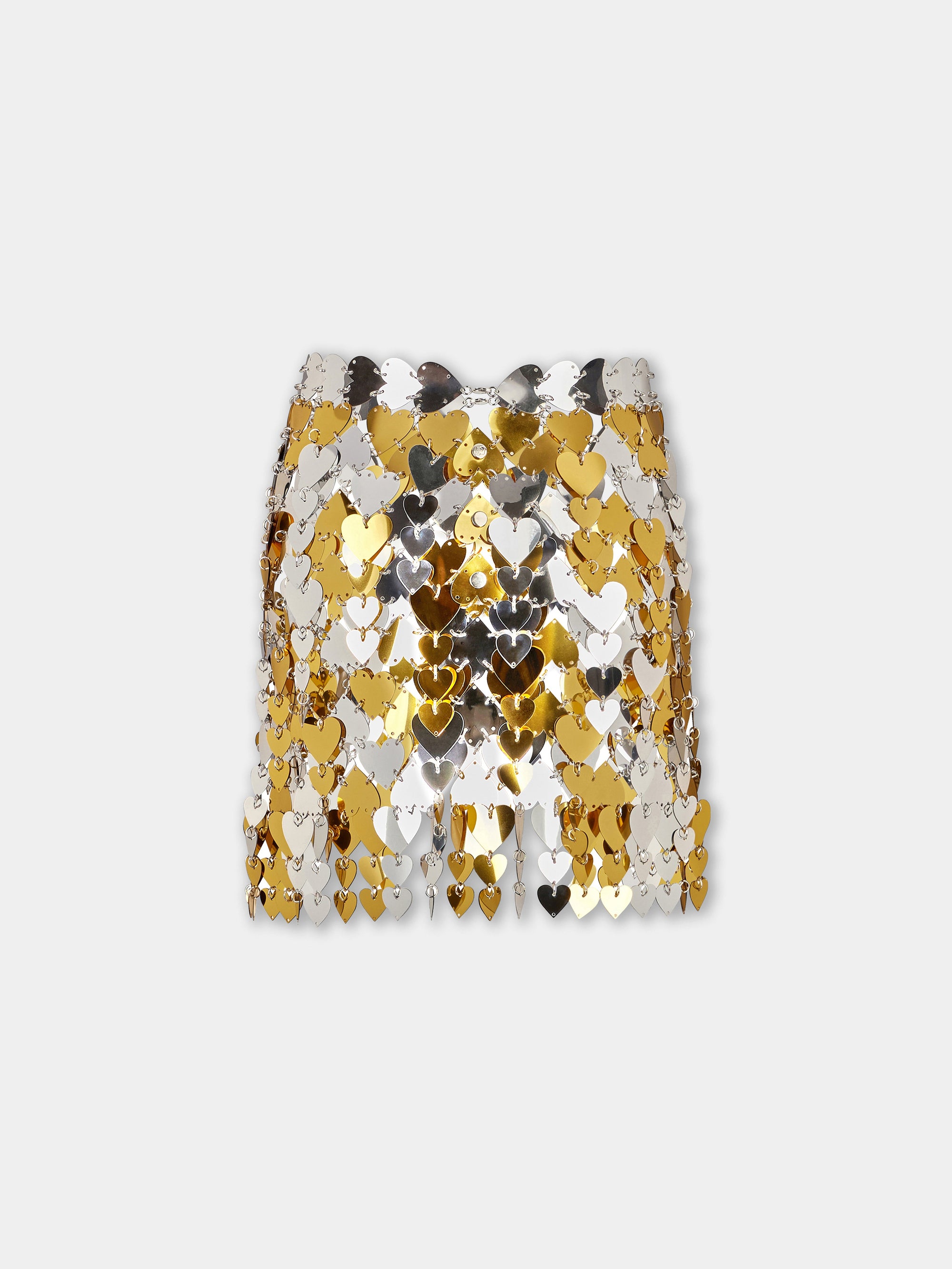 Jupe bicolore à disque cœur - Silver & Gold