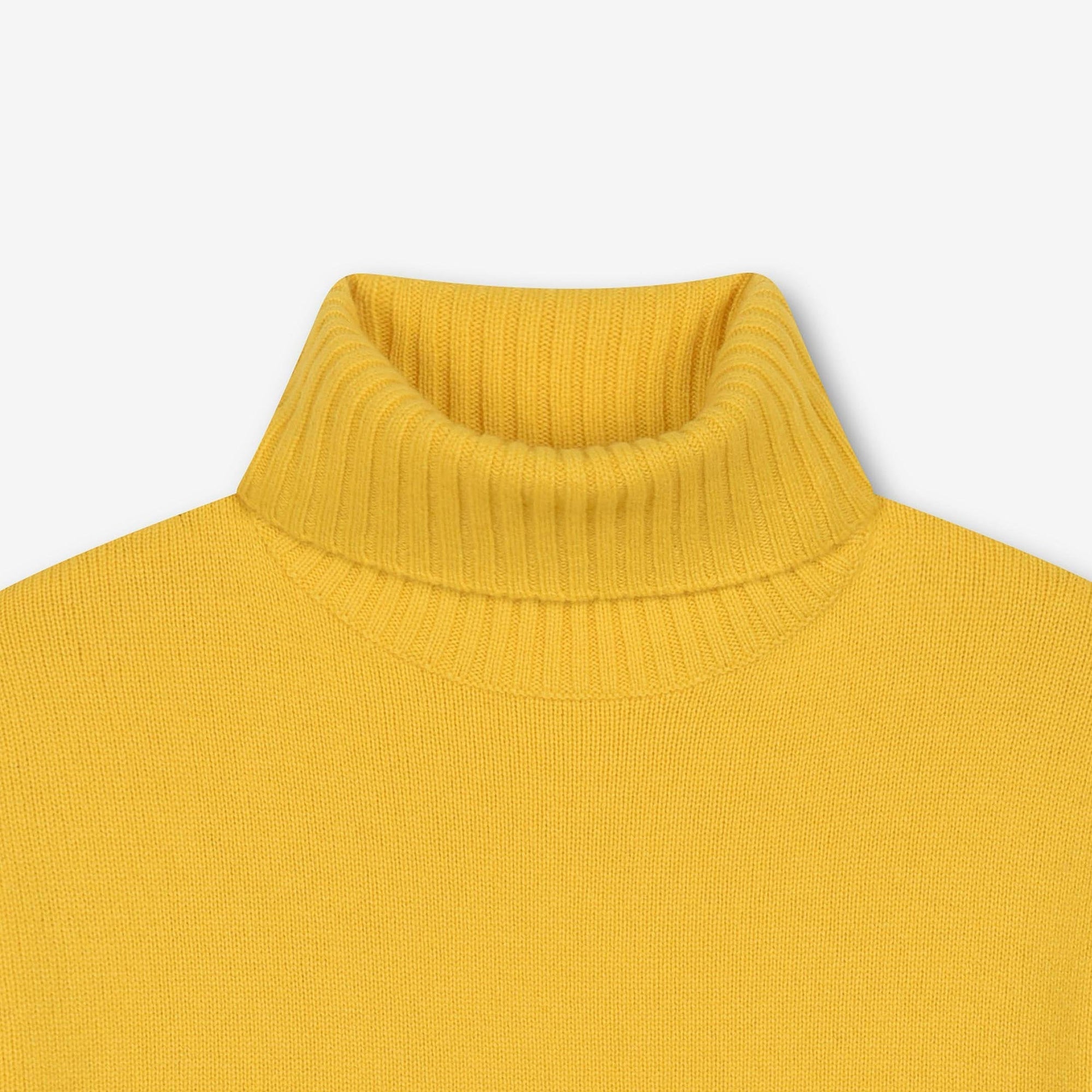 Pull Light à col roulé Baby en cachemire - Yellow