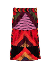 Jupe à rayures Juliana en maille - Multicolor