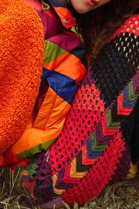 Jupe à rayures Juliana en maille - Multicolor