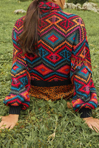Pull Rauti à col montant - Multicolore