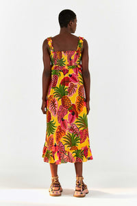 Robe longue Fruit Dream en coton - Multicolore