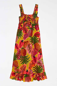 Robe longue Fruit Dream en coton - Multicolore