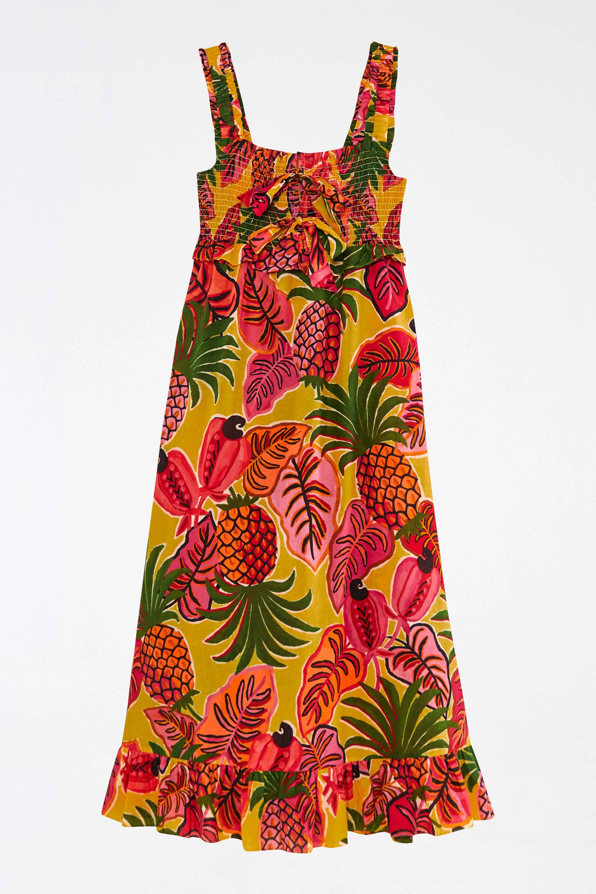 Robe longue Fruit Dream en coton - Multicolore