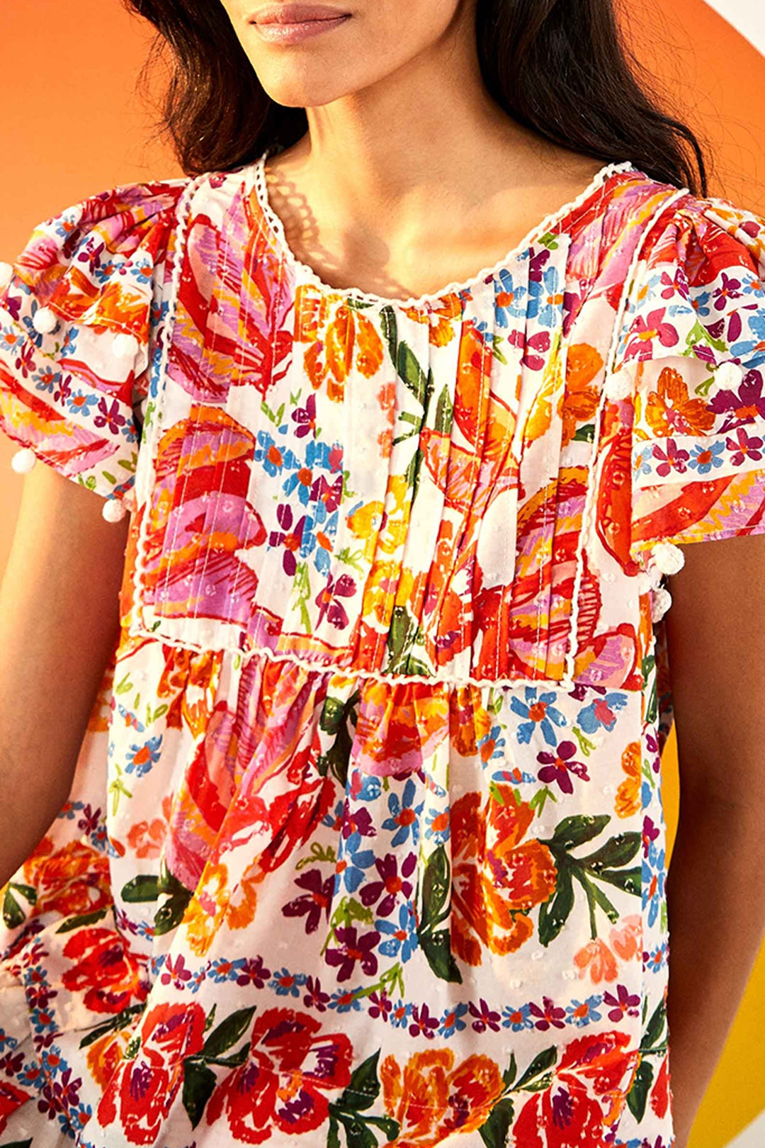 Blouse Spring Bananas en coton - Multicolore